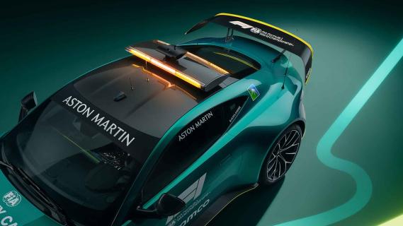 Aston Martin Vantage F1-safetycar 2024 boven