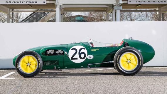 Eerste F1-auto Lotus zijkant