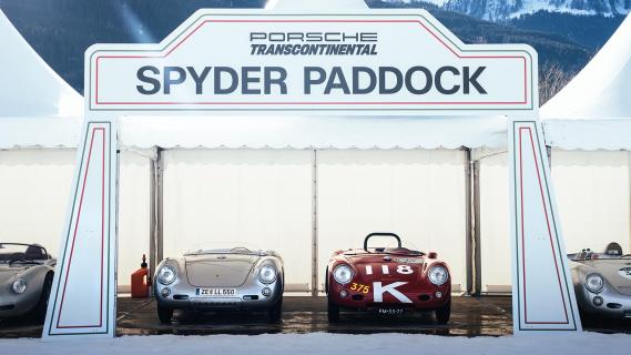 Porsche F.A.T. Ice Race 2024 Porsche Spyder Paddock