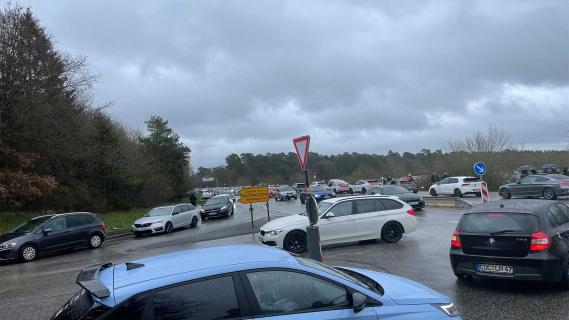 Drukke kruising Nürburgring carfreitag