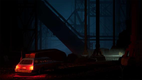 Pacific Drive Nacht industrie