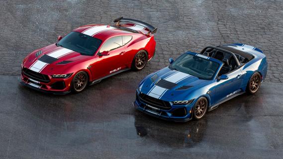 Ford Mustang Shelby Super Snake 2024 schuin voor coupe en cabrio