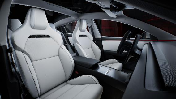 Tesla Model 3 Performance (2024) interieur stoelen