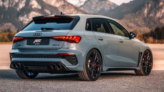 Abt Audi RS 3-S Sportback (2024) schuin achter