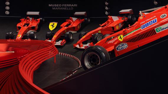 Airbnb in Ferrari Museum bed tussen Ferrari F1-auto's