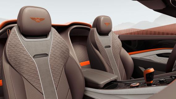 Bentley Batur Cabrio interieur stoelen