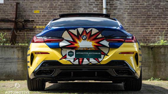 BMW M850i Gran Coupé x Jeff Koons achterkant