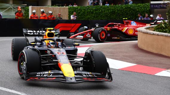 GP van Monaco 2024 Pérez in haarspeldbocht