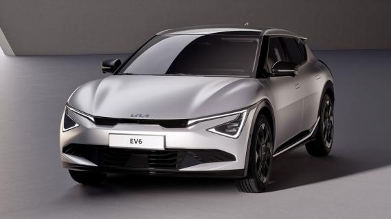 Kia EV6 facelift (2024) schuin voor