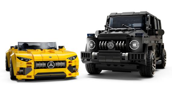 Mercedes-AMG G 63 en SL 63 Lego schuin achter