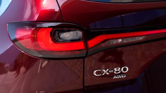 Mazda CX-80 2024 advertorial: detail badge