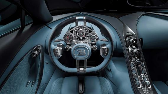 Bugatti Tourbillon interieur stuur