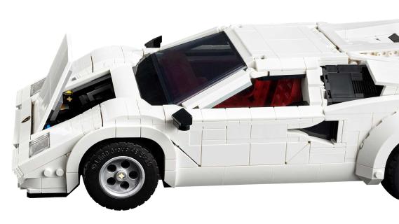 Lamborghini Countach LP5000 Quattro­valvole van Lego zijkant voor