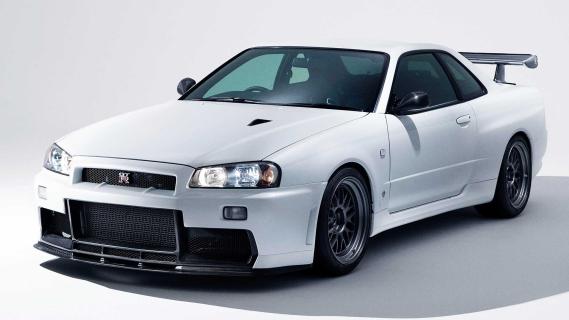 Nissan GT-R Skyline R34 Mine's schuinvoor