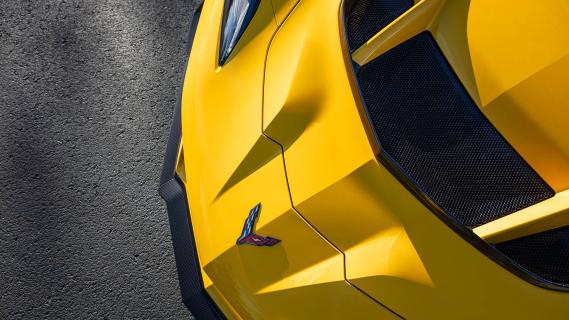 Chevrolet Corvette ZR1 C8 2025 voorkant detail