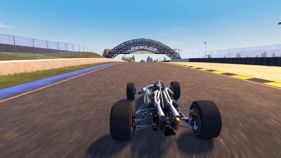 Hot Lap Racing Nintendo Switch racespel screenshot oude F1-auto achter