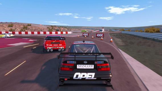 Hot Lap Racing Nintendo Switch racespel screenshot Opel Calibra DTM acher Alfa Romeo 155 DTM