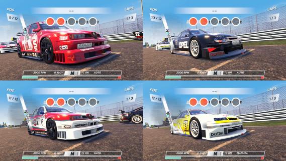 Hot Lap Racing Nintendo Switch racespel screenshot splitscreen