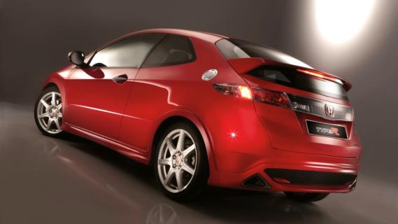 Honda Civic Type-R rood achterkant