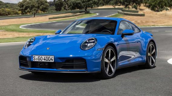 Blauw Porsche 911 992.2 2024 -