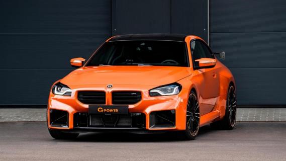 G-Power BMW M2 GP700 (G87) oranje (2024) schuinvoor zijkant