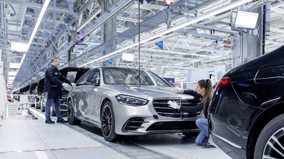 Mercedes-Benz fabriek Sindelfingen S-Klasse