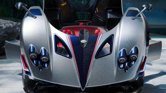 Pagani Zonda Arrivederci voorklep carbon