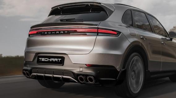 Techart Cayenne S facelift achterzijde spoiler