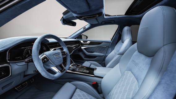 ABT Audi RS 6 LE (2024) blauw interieur dashboard