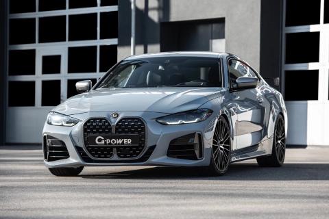 G-Power M440i Coupe grijs zijkant voor