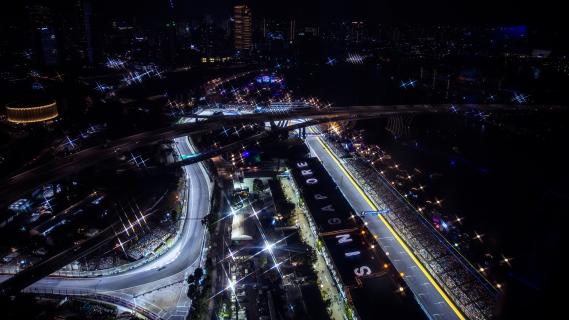 GP Singapore 2024 Marina Bay Circuit bovenaanzicht