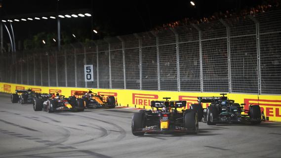 GP Singapore 2024 Marina Bay Circuit start Verstappen