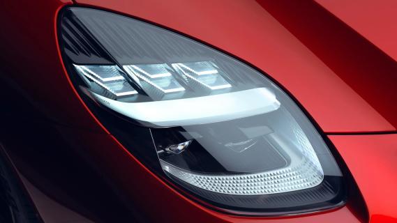 Aston Martin Vanquish (2024) rood koplamp