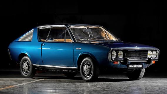 Renault R17 (1971) blauw rechts zijkant voor