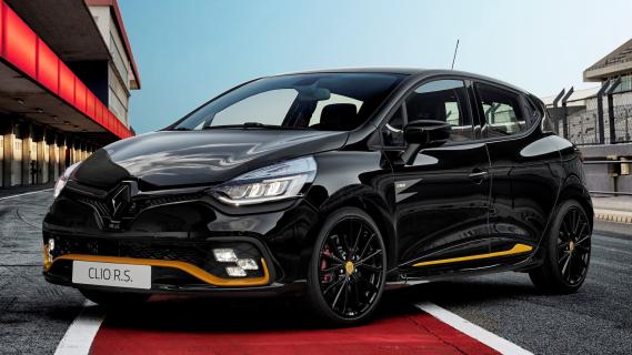 Renault Clio RS18 zwart zijkant voor