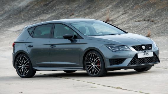 Seat Leon Cupra 290 (5F) grijs zijkant rechts voor