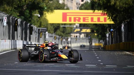 GP Azerbeidzjan 2024: Perez voor Verstappen race