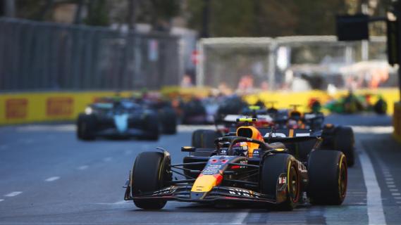 GP Azerbeidzjan 2024: Perez voor Verstappen racestart