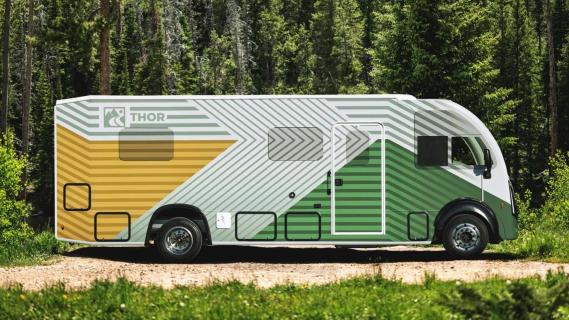 Thor Test Vehicle plug-in hybride camper zijkant