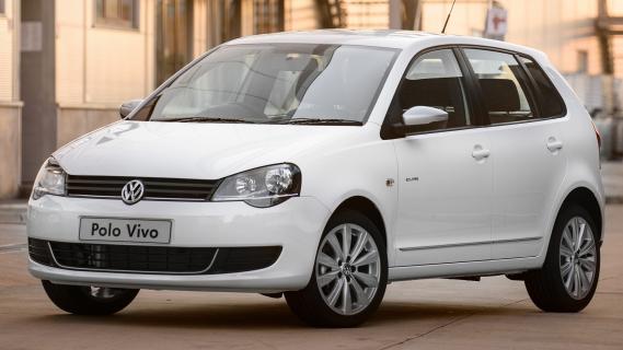 Volkswagen Polo Vivo zijkant links wit