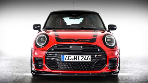 AC Schnitzer Mini Cooper S (F66) rood (2024) voorkant studio