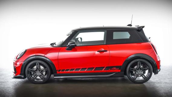 AC Schnitzer Mini Cooper S (F66) rood (2024) zijkant