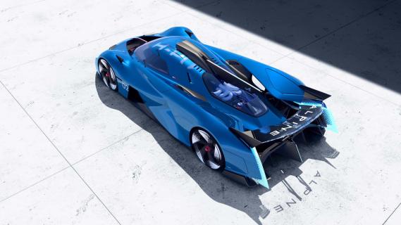 Alpine Alpenglow Hy6 concept (2024) bovenzijde schuin achter hoog