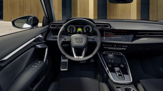 Audi A3 TFSI E S Edition (8Y) wit (2024) wit interieur dashboard