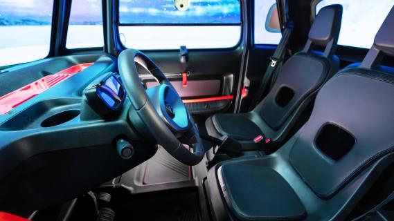 Citroen Ami facelift (2025) grijs interieur