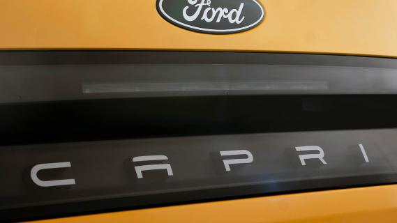 Ford Capri Premium Extended Range RWD 2024 review: detail logo badge