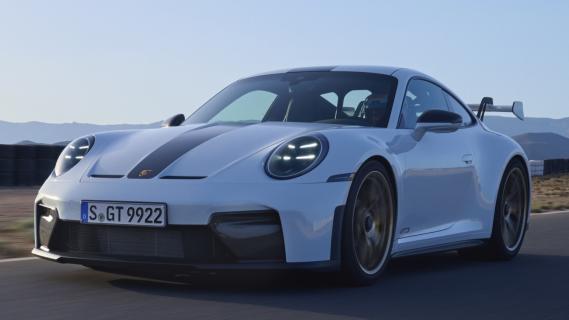 Porsche 911 GT3 (992.2) facelift wit rijdend 2