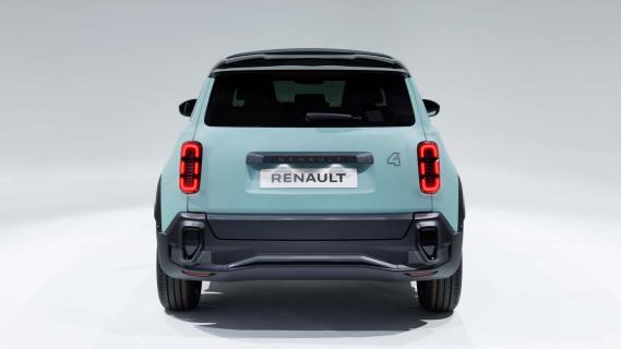 Renault 5 E-Tech Electric (2024) blauw achterzijde