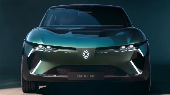 Renault Embleme groen voorkant