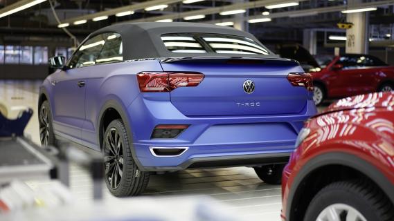 Volkswagen fabriek Osnabrück T-Roc cabrio's achterzijde